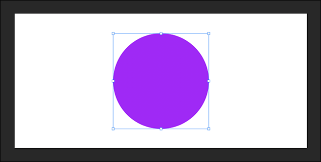 Transformación libre activa alrededor de un círculo púrpura.