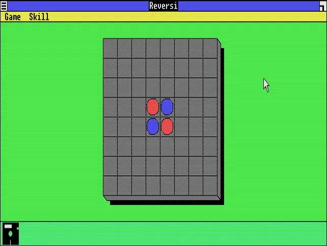 Un juego de "Reversi" en Windows 1.0.