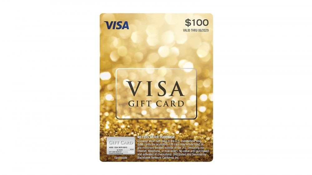 Tarjeta de regalo Visa de $ 100