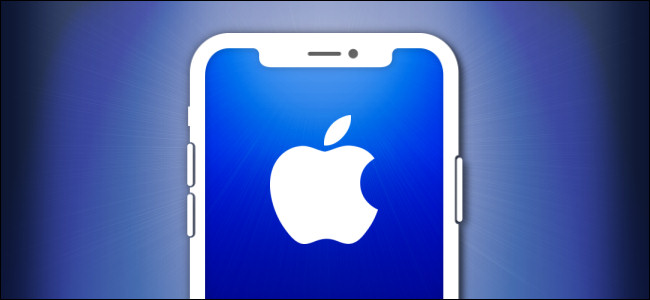 contorno de iPhone con un logotipo de Apple
