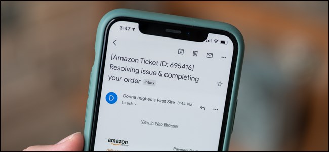 Amazon falló el pago por intento de phishing correo no deseado