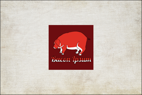 El logo de Bacon Ipsum.