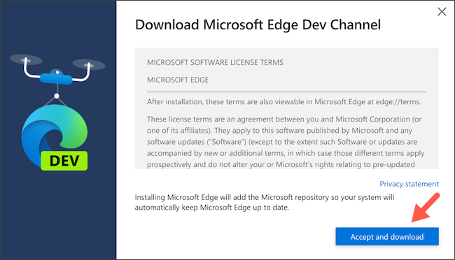 Descargue el cliente Linux de Microsoft Edge en Chromebook