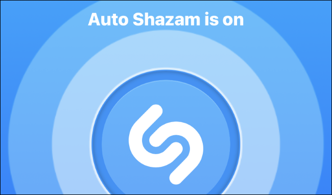 Modo Auto Shazam habilitado en la aplicación Shazam en iPhone