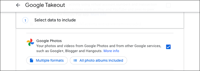 Copia de seguridad de la biblioteca de Google Fotos con Takeout