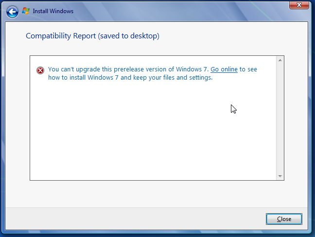 Windows 7 no puede actualizar el error