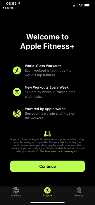 fitness + pantalla de registro