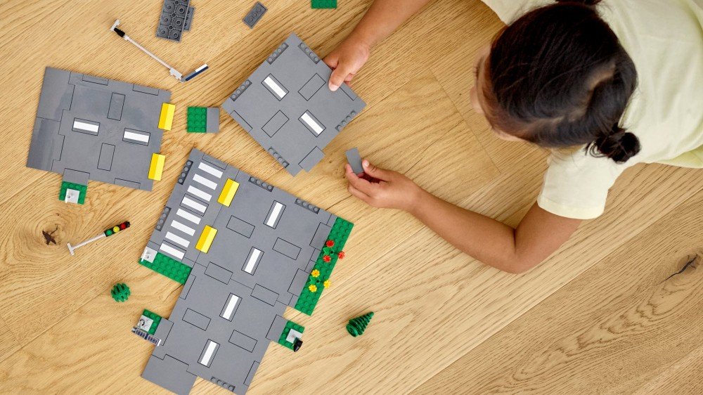 Un nuevo sistema modular de placas de carretera LEGO.