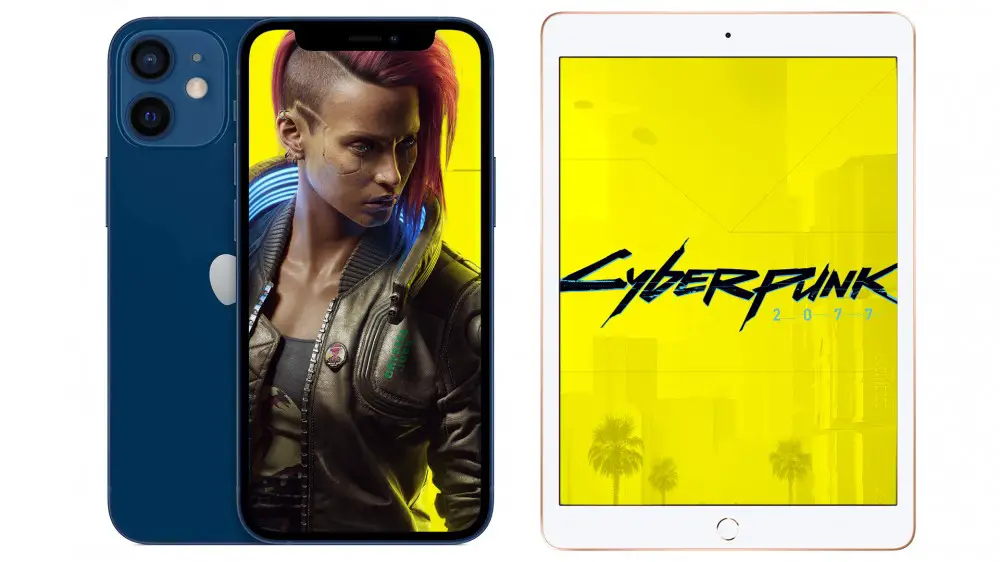 Una foto de Cyberpunk 2077 en el iPhone y el iPad