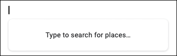 Escribe para buscar un lugar en Google Docs